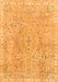 Abstract Orange Modern Rug, abs2160org