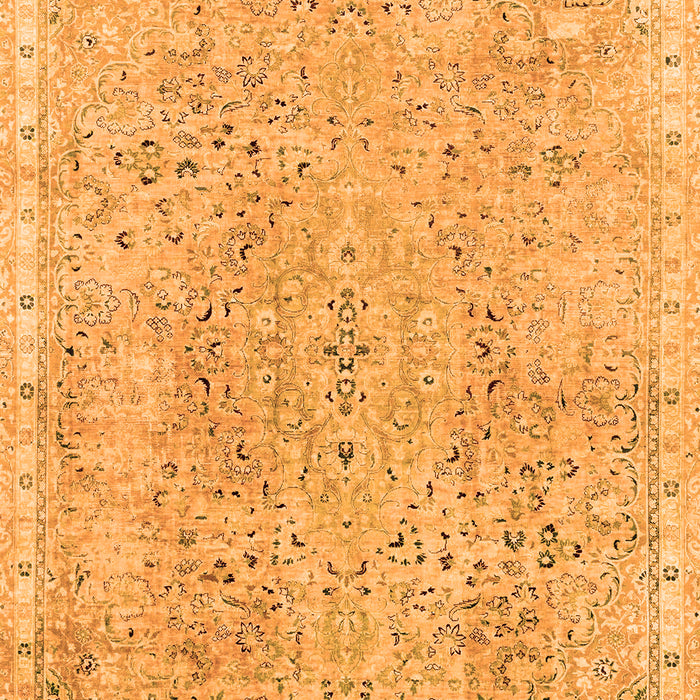 Abstract Orange Modern Rug, abs2160org