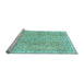 Sideview of Machine Washable Abstract Light Blue Modern Rug, wshabs2160lblu