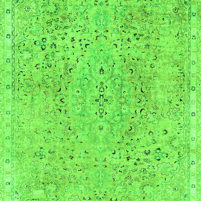 Machine Washable Abstract Green Modern Area Rugs, wshabs2160grn