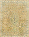 Machine Washable Abstract Gold Rug, wshabs2160