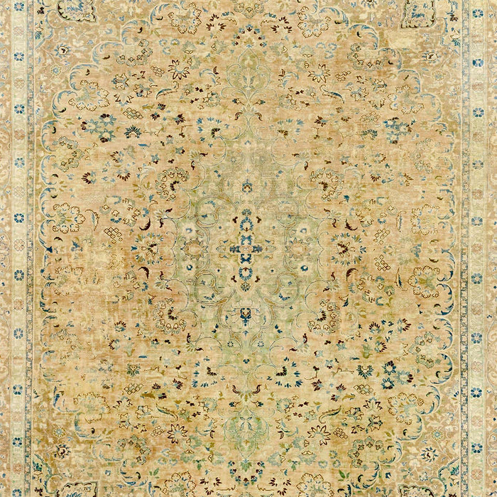 Machine Washable Abstract Gold Rug, wshabs2160