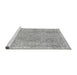 Sideview of Machine Washable Abstract Gray Modern Rug, wshabs2160gry