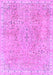 Machine Washable Abstract Purple Modern Area Rugs, wshabs2160pur