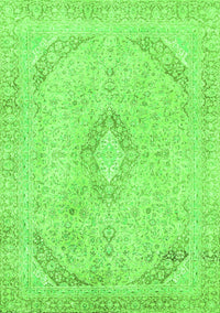 Abstract Green Modern Rug, abs2161grn