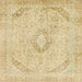 Square Abstract Brown Gold Modern Rug, abs2161