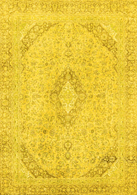 Abstract Yellow Modern Rug, abs2161yw