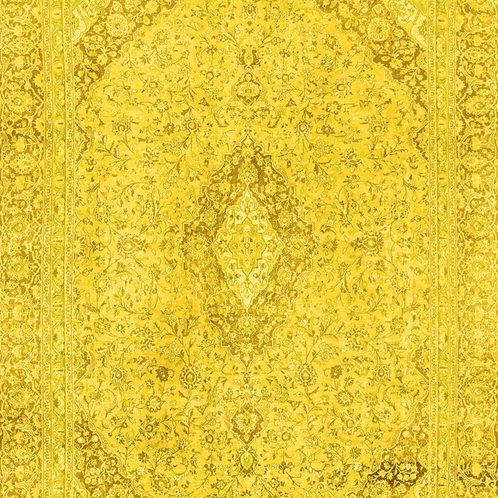 Abstract Yellow Modern Rug, abs2161yw
