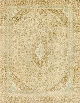 Machine Washable Abstract Brown Gold Rug, wshabs2161