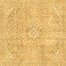 Square Abstract Brown Modern Rug, abs2162brn