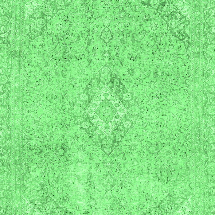Machine Washable Abstract Emerald Green Modern Area Rugs, wshabs2162emgrn