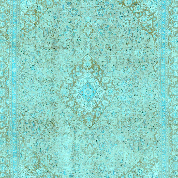 Abstract Light Blue Modern Rug, abs2162lblu