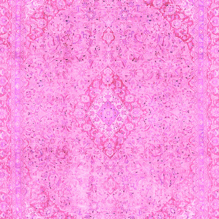 Machine Washable Abstract Pink Modern Rug, wshabs2162pnk