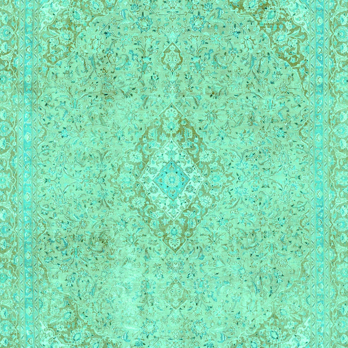 Abstract Turquoise Modern Rug, abs2162turq