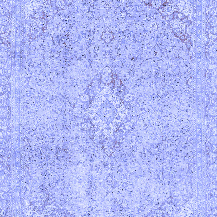 Abstract Blue Modern Rug, abs2162blu