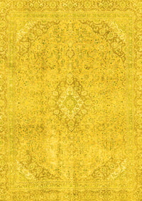 Abstract Yellow Modern Rug, abs2162yw