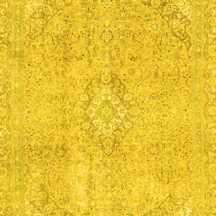 Abstract Yellow Modern Rug, abs2162yw