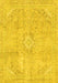 Machine Washable Abstract Yellow Modern Rug, wshabs2162yw