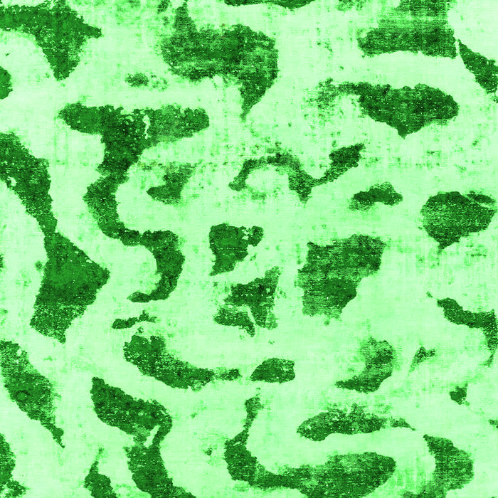 Machine Washable Abstract Green Modern Area Rugs, wshabs2163grn