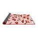 Abstract Red Modern Area Rugs