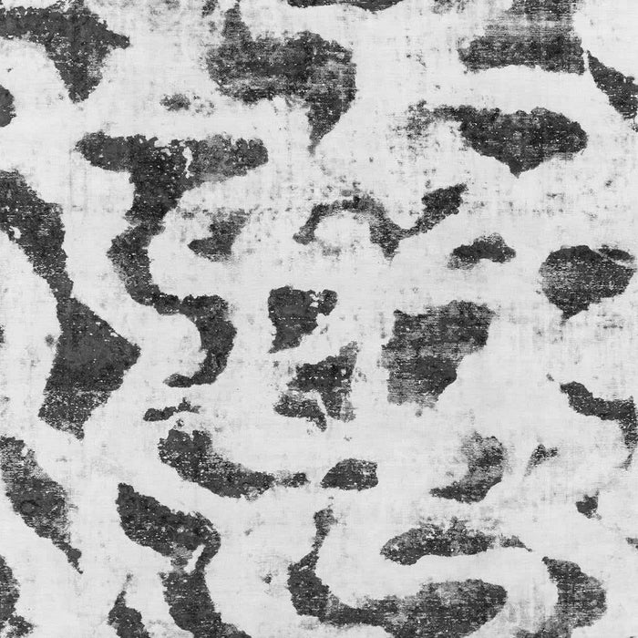 Machine Washable Abstract Gray Modern Rug, wshabs2163gry