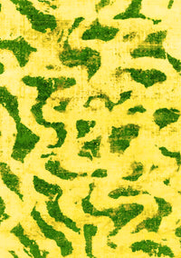 Abstract Yellow Modern Rug, abs2163yw