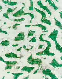 Machine Washable Abstract Light Jade Green Rug, wshabs2163