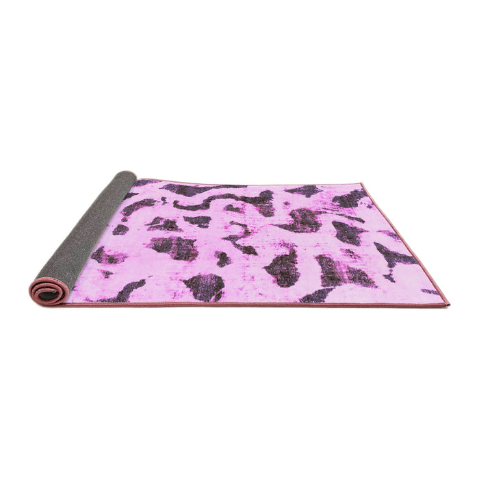 Sideview of Abstract Pink Modern Rug, abs2163pnk