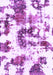 Machine Washable Abstract Purple Modern Area Rugs, wshabs2164pur