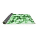 Sideview of Abstract Emerald Green Modern Rug, abs2164emgrn