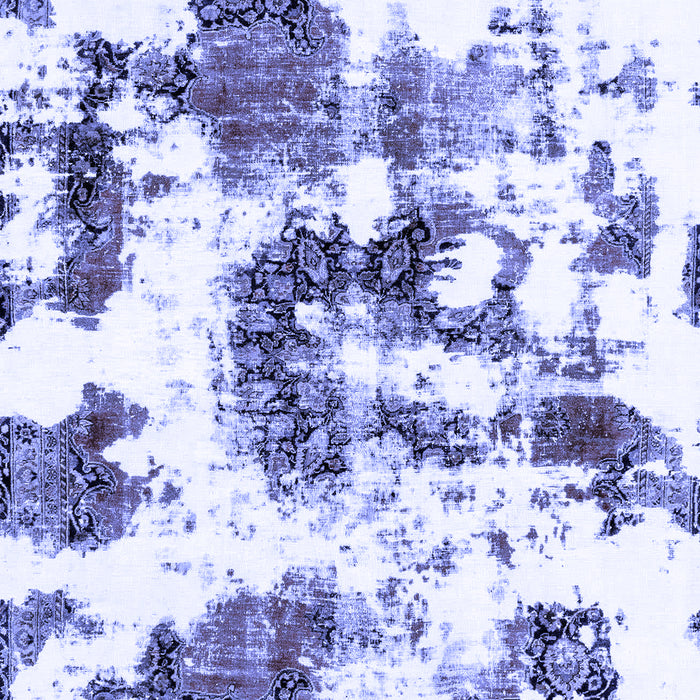 Machine Washable Abstract Blue Modern Rug, wshabs2164blu