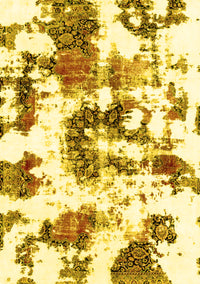 Abstract Yellow Modern Rug, abs2164yw