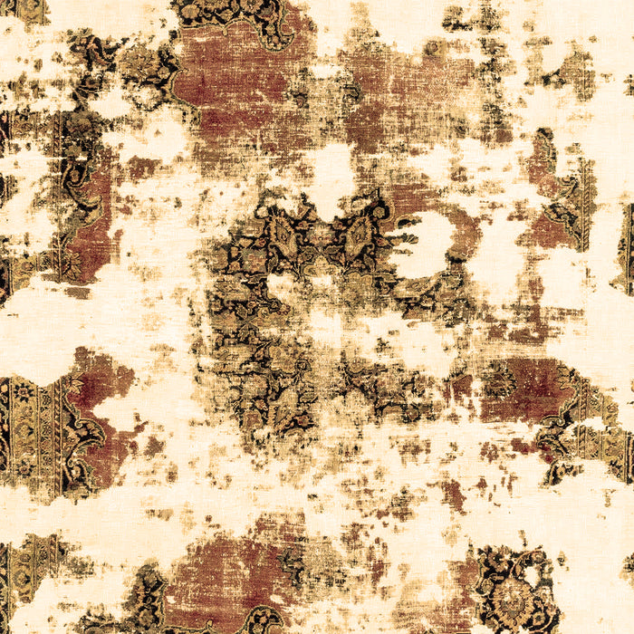 Machine Washable Abstract Brown Modern Rug, wshabs2164brn