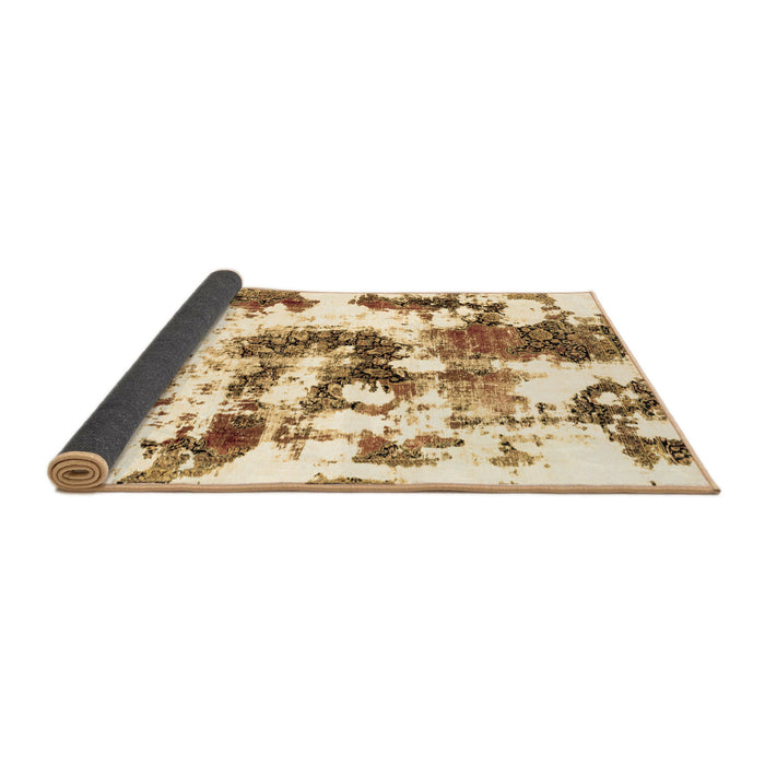 Sideview of Abstract Brown Modern Rug, abs2164brn
