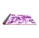 Sideview of Abstract Purple Modern Rug, abs2164pur