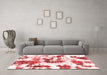 Modern Red Washable Rugs