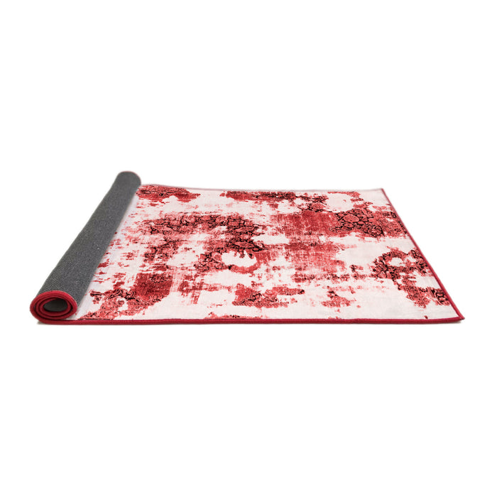 Abstract Red Modern Area Rugs