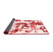 Abstract Red Modern Area Rugs