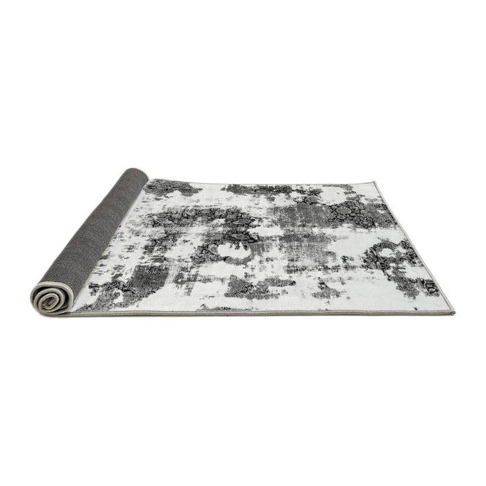 Sideview of Abstract Gray Modern Rug, abs2164gry
