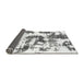 Sideview of Abstract Gray Modern Rug, abs2164gry