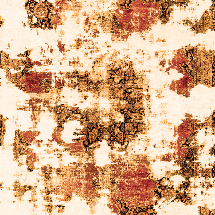 Machine Washable Abstract Orange Modern Area Rugs, wshabs2164org