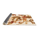 Sideview of Abstract Orange Modern Rug, abs2164org