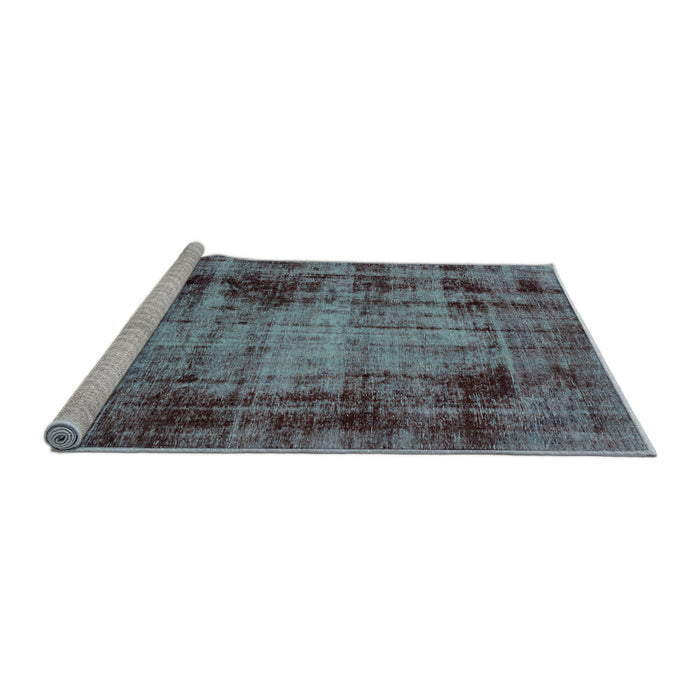 Sideview of Machine Washable Abstract Light Blue Modern Rug, wshabs2165lblu