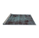 Sideview of Machine Washable Abstract Light Blue Modern Rug, wshabs2165lblu