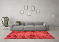 Machine Washable Abstract Red Modern Rug, wshabs2165red