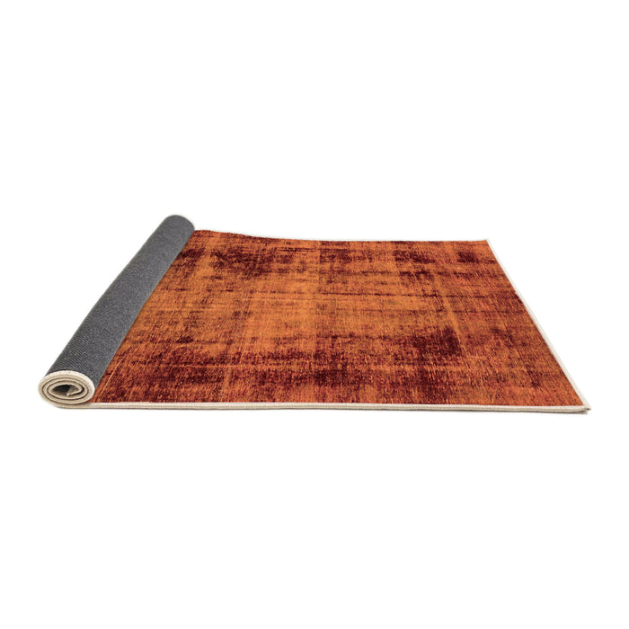 Sideview of Abstract Orange Modern Rug, abs2165org