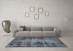 Machine Washable Abstract Light Blue Modern Rug in a Living Room, wshabs2165lblu