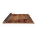 Sideview of Abstract Brown Modern Rug, abs2165brn