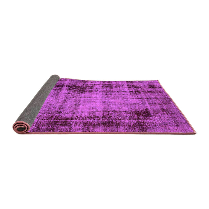 Sideview of Abstract Purple Modern Rug, abs2165pur