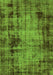 Machine Washable Abstract Green Modern Area Rugs, wshabs2165grn